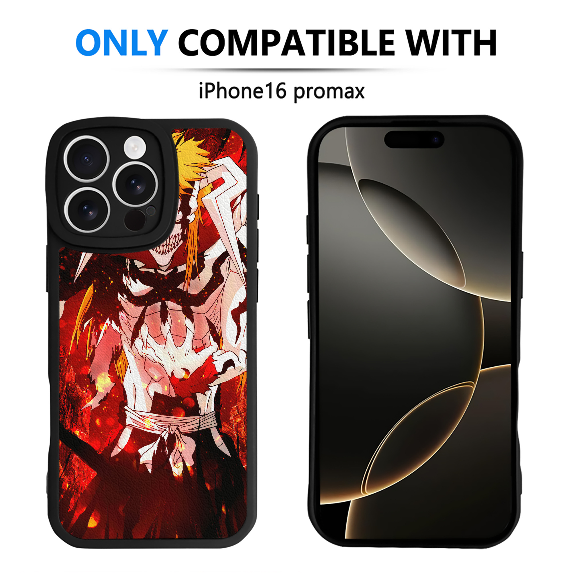 （画像用） ブリーチ BLEACH 【iPhone 16シリーズ対応】シリコンスマホケース（レザー調） 材質：シリコン